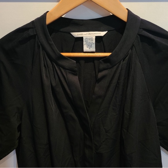 DVF black stretch cocktail dress - Picture 3 of 8